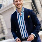 Man with Dalbiondo custom handmade Shirt and Blazer