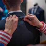 Taking measurement at Dalbiondo's show-room